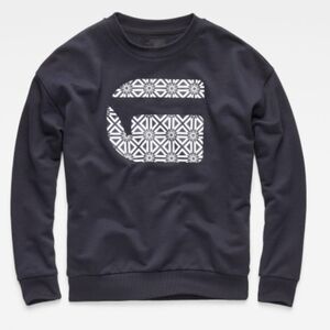 G Star Raw Oluva Oversized Sweater Navy